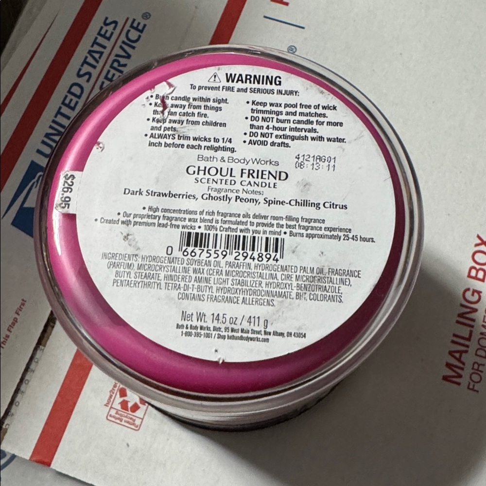 Bath & Body Works Ghoul Friend Purple Candle - Picture 4 of 4
